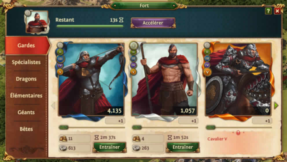 Entrainer l'armée de gardes Toatal Battle