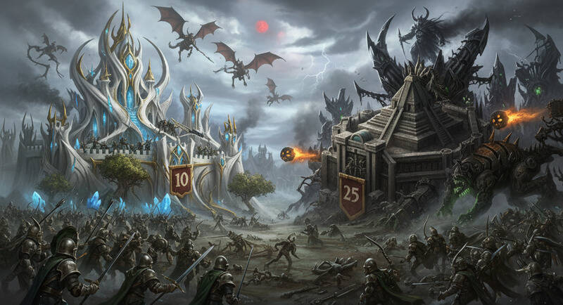 A l’assaut des citadelles elfiques et bastions maudits total battle