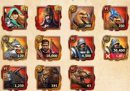 Citadelle elfique 25 infanterie volants lvl7 monstre