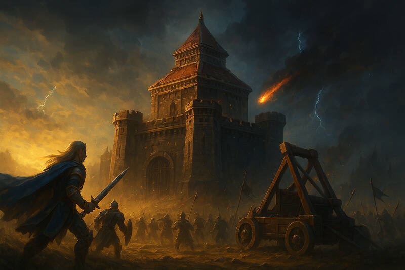 Combat contre citadelle maudite total battle